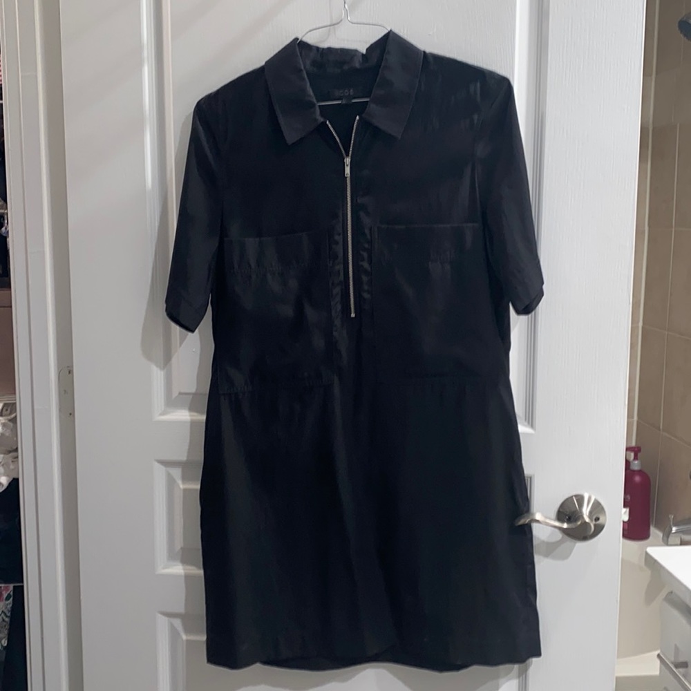 COS Black Collared Dress